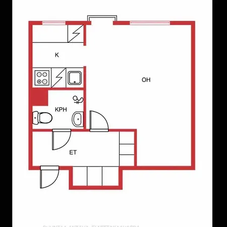 Hotel Yksio Kilometri Jokirannasta Forilta